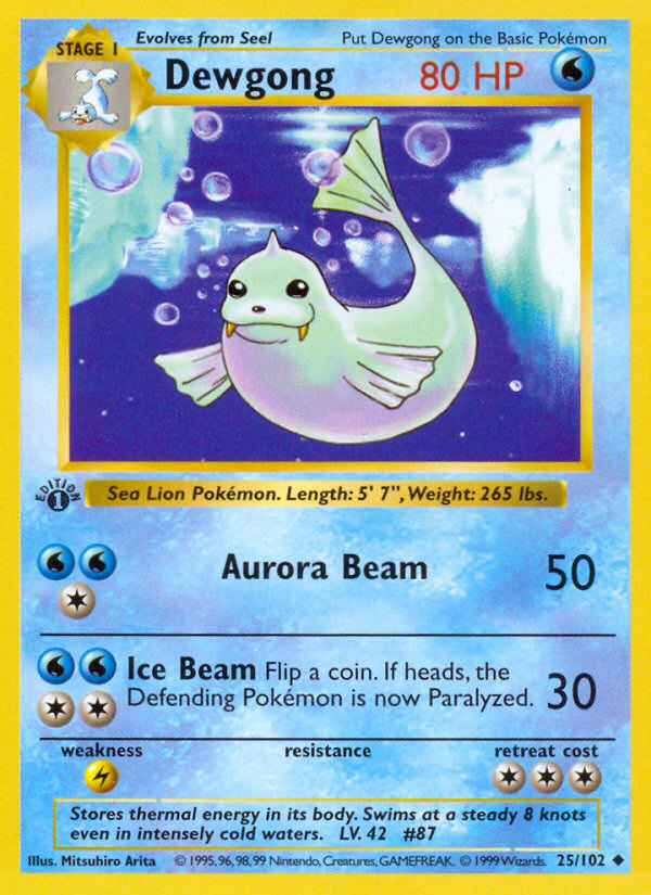Dewgong · Base Set 25/102