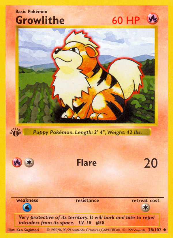 Growlithe · Base Set 28/102