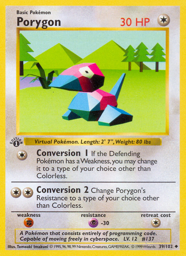 Porygon · Base Set 39/102