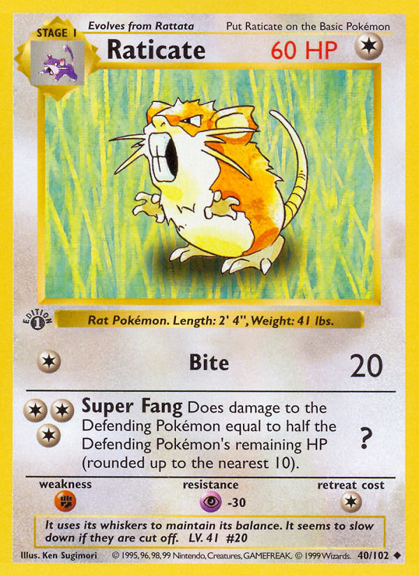 Raticate · Base Set 40/102