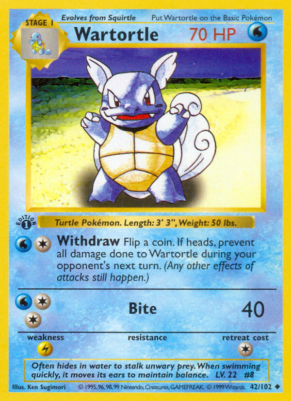 Wartortle · Base Set 42/102