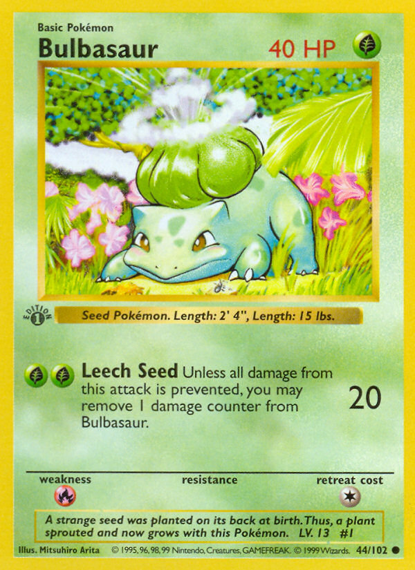 Bulbasaur · Base Set 44/102