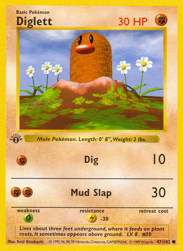 Diglett · Base Set 47/102