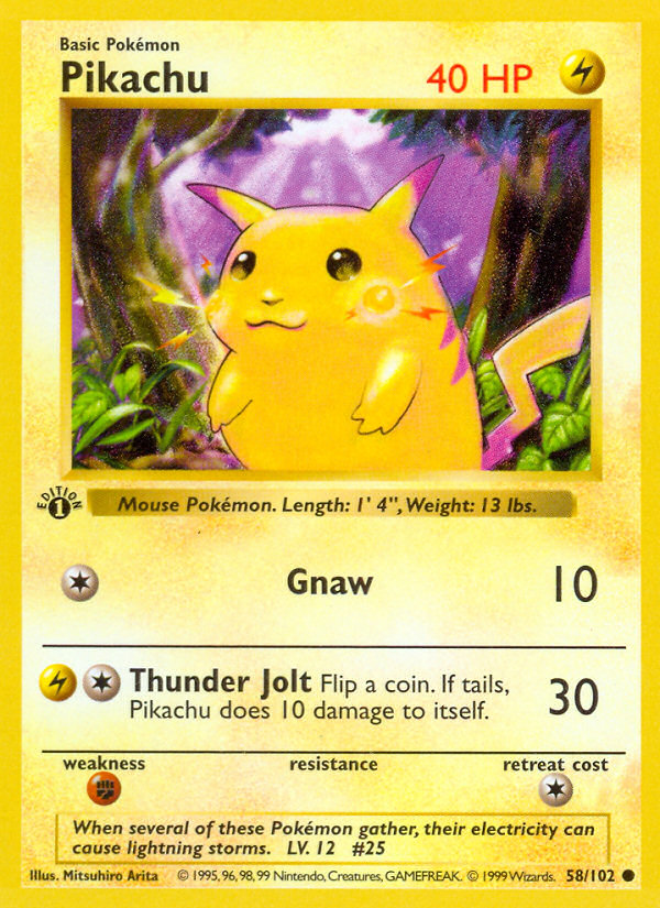 Pikachu · Base Set 58/102