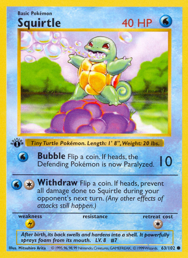 Squirtle · Base Set 63/102