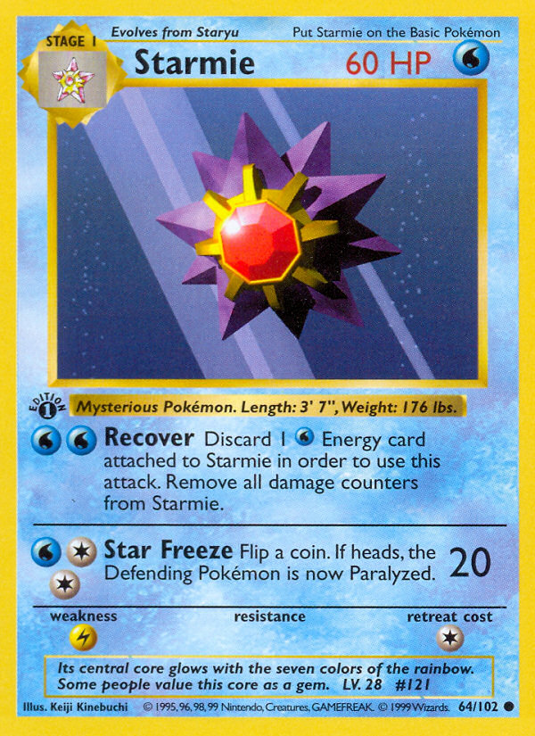 Starmie · Base Set 64/102