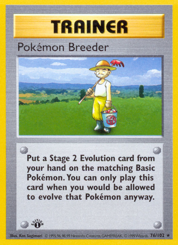 Pokémon Breeder · Base Set 76/102