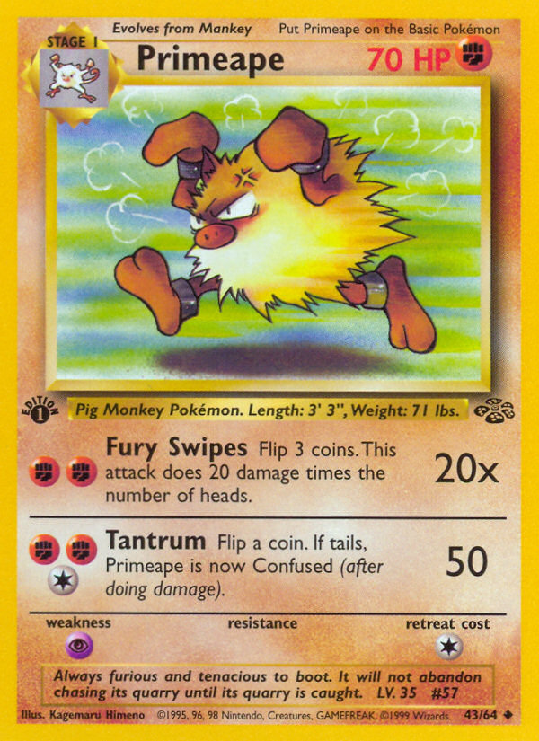 Primeape · Jungle 43/64