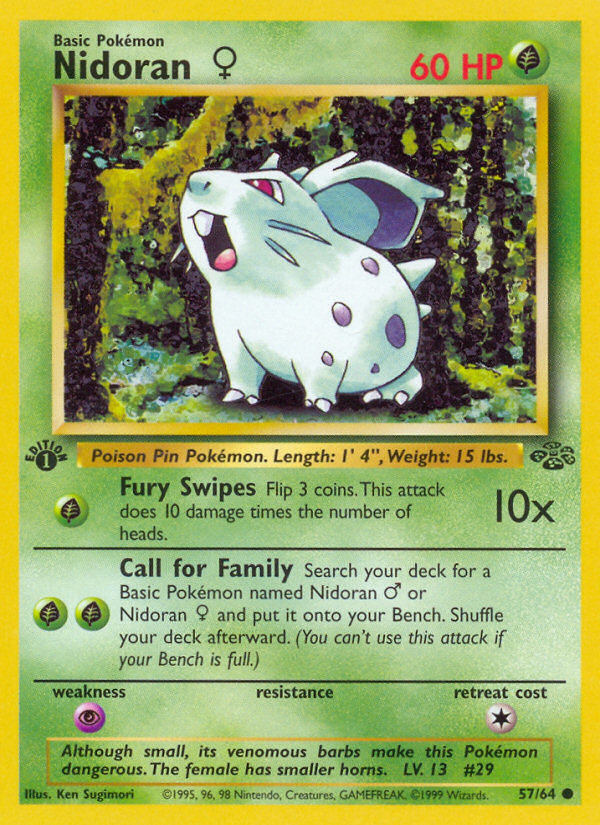 Nidoran♀ · Jungle 57/64