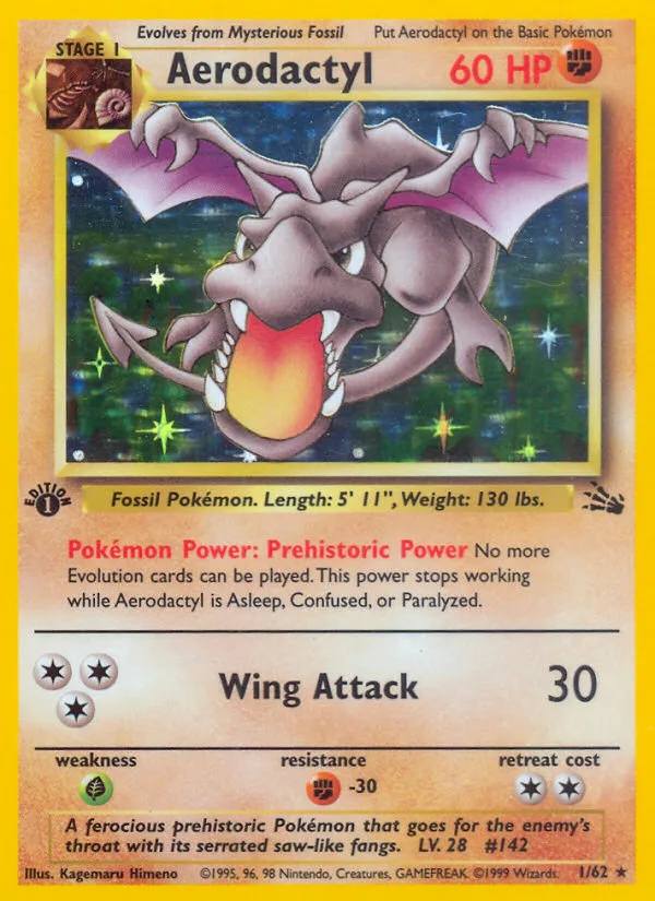Aerodactyl · Fossil 1/62
