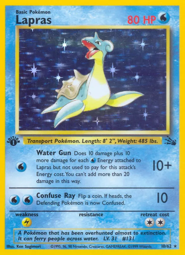 Lapras · Fossil 10/62