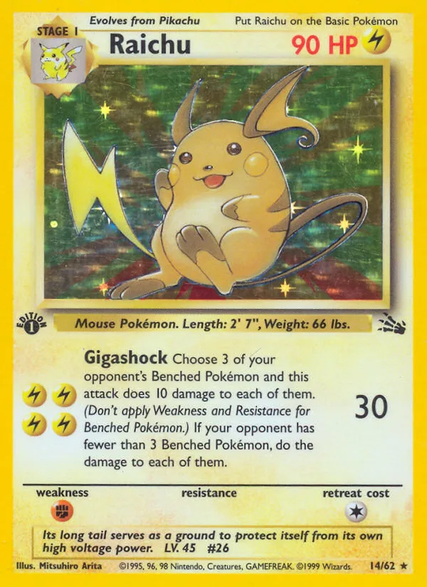 Raichu · Fossil 14/62