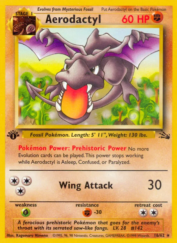 Aerodactyl · Fossil 16/62