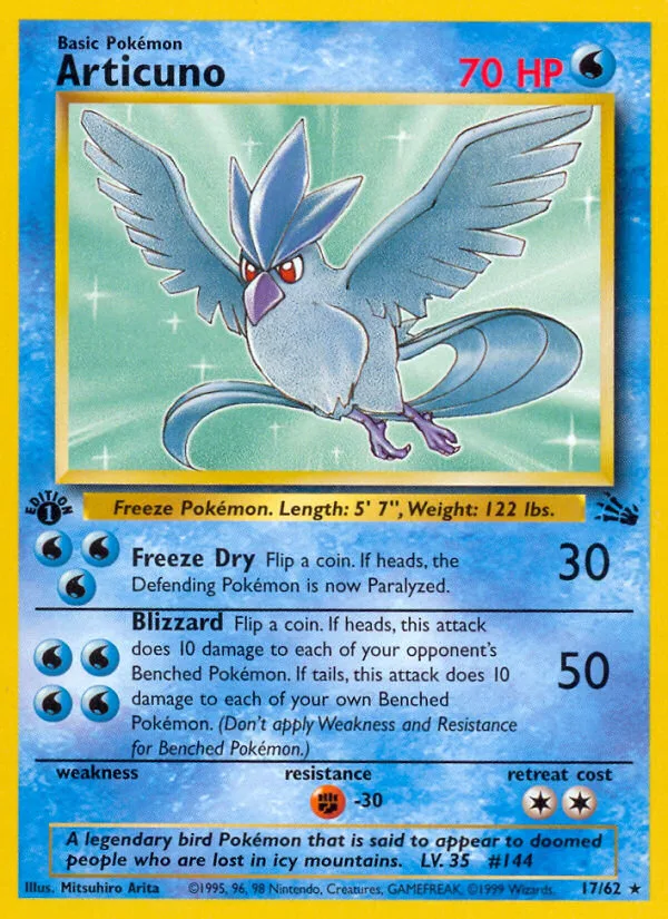 Articuno · Fossil 17/62