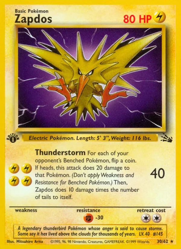 Zapdos · Fossil 30/62