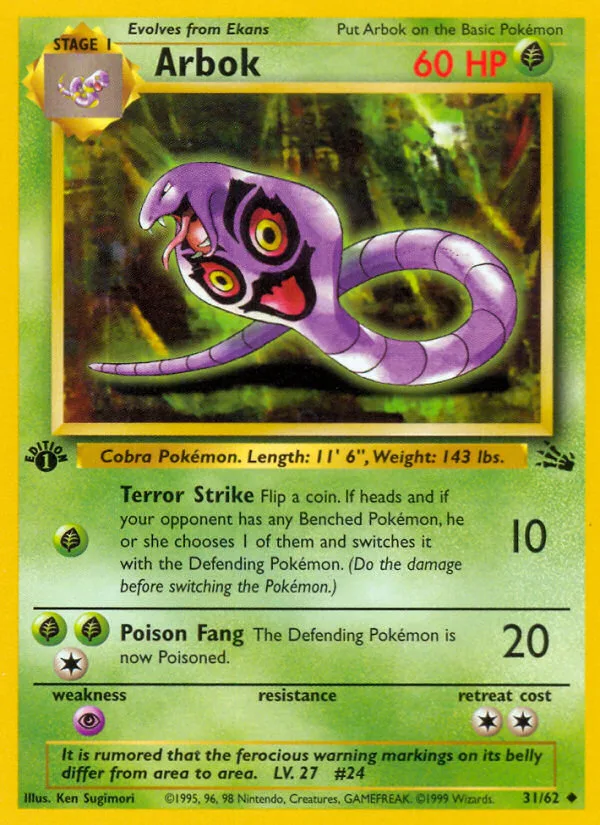 Arbok · Fossil 31/62