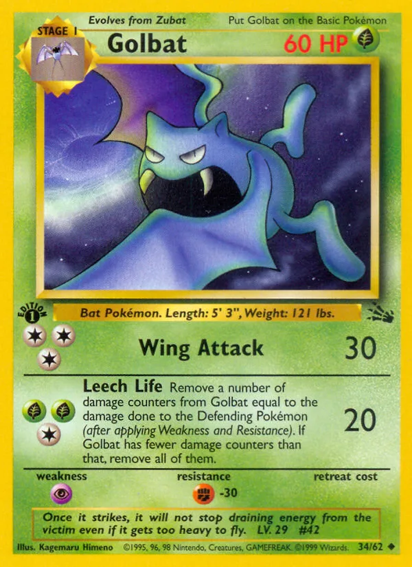 Golbat · Fossil 34/62