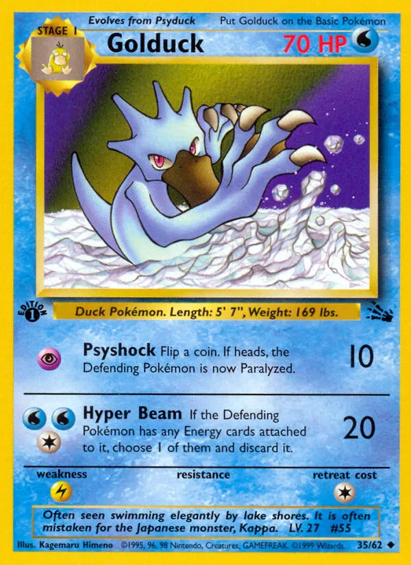 Golduck · Fossil 35/62