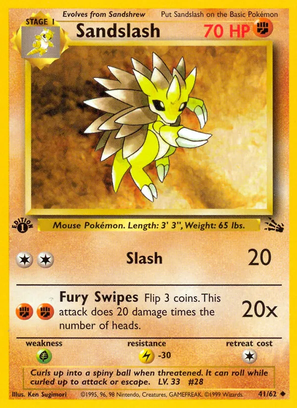 Sandslash · Fossil 41/62