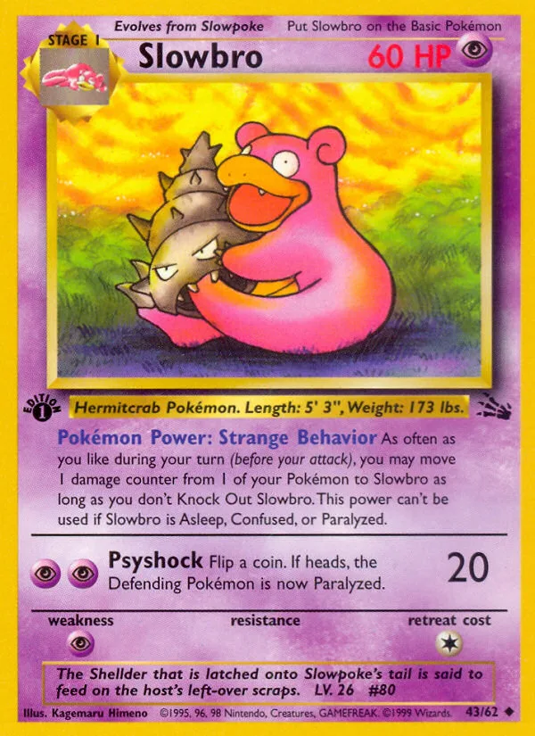 Slowbro · Fossil 43/62