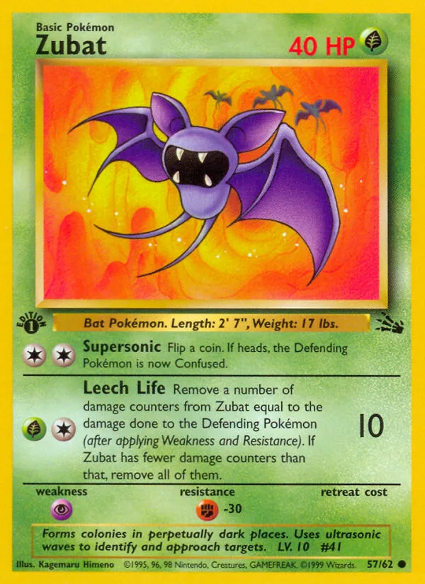 Zubat · Fossil 57/62