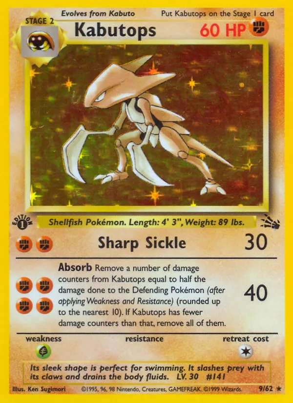 Kabutops · Fossil 9/62