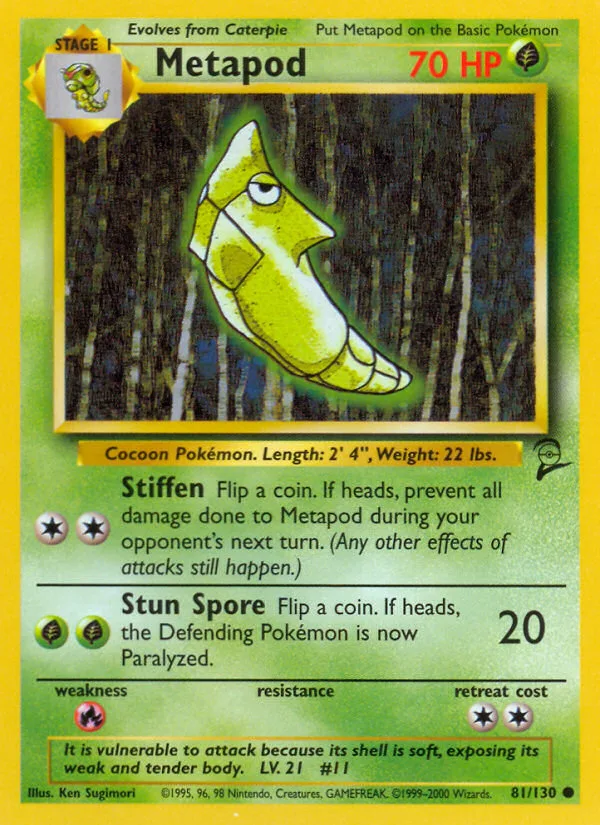 Metapod · Base Set 2 81/130