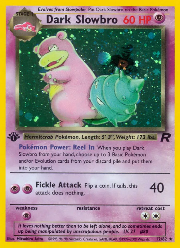 Dark Slowbro · Team Rocket 12/82