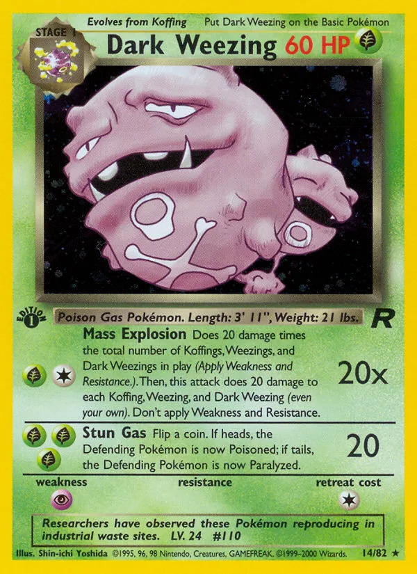 Dark Weezing · Team Rocket 14/82