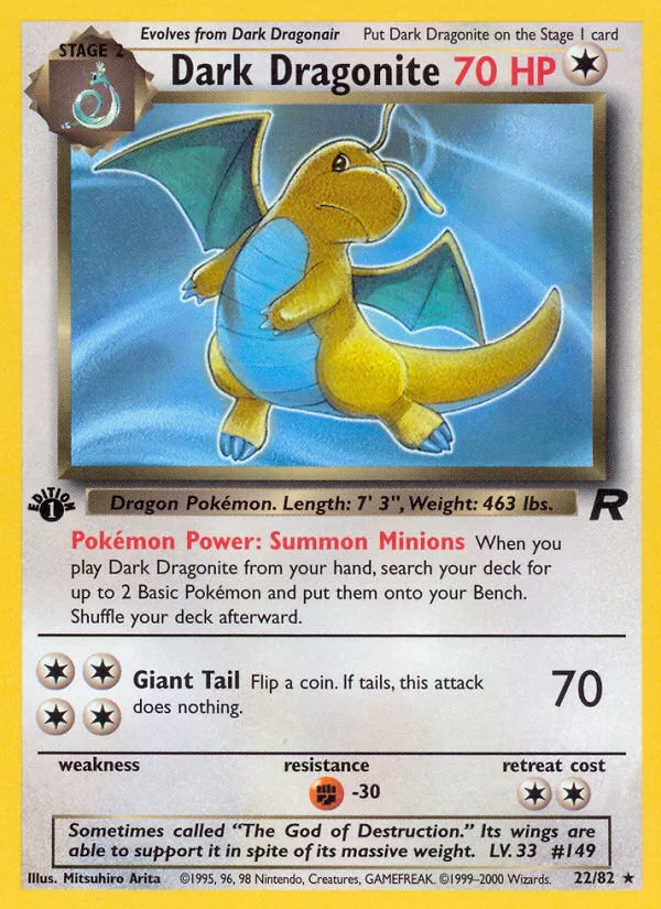 Dark Dragonite · Team Rocket 22/82