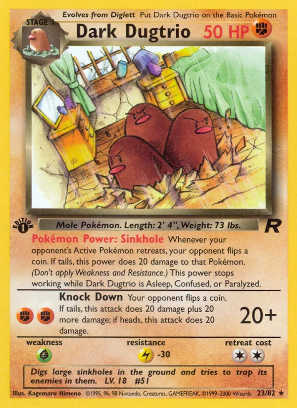 Dark Dugtrio · Team Rocket 23/82