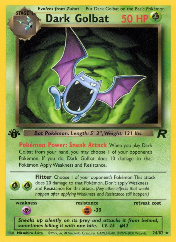 Dark Golbat · Team Rocket 24/82
