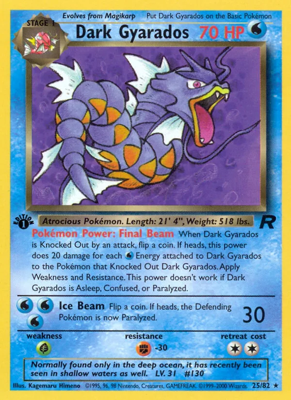 Dark Gyarados · Team Rocket 25/82