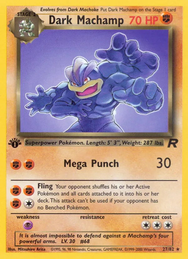 Dark Machamp · Team Rocket 27/82