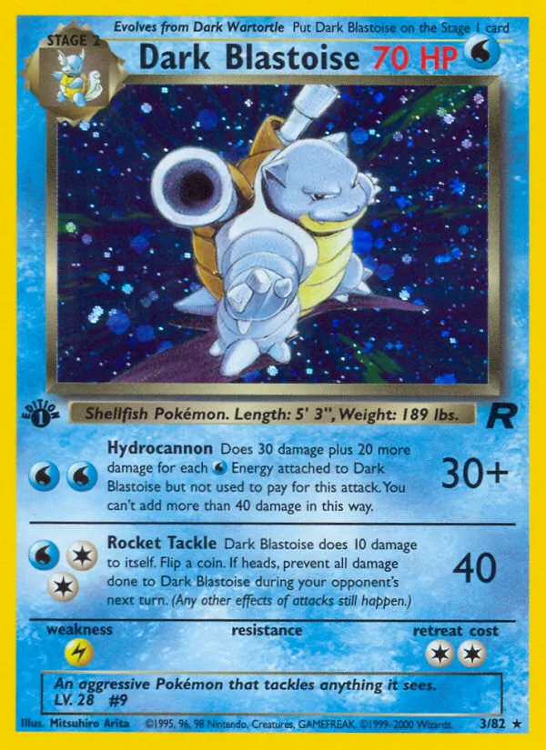 Dark Blastoise · Team Rocket 3/82