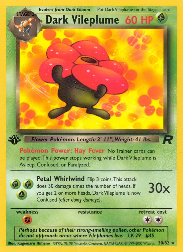 Dark Vileplume · Team Rocket 30/82