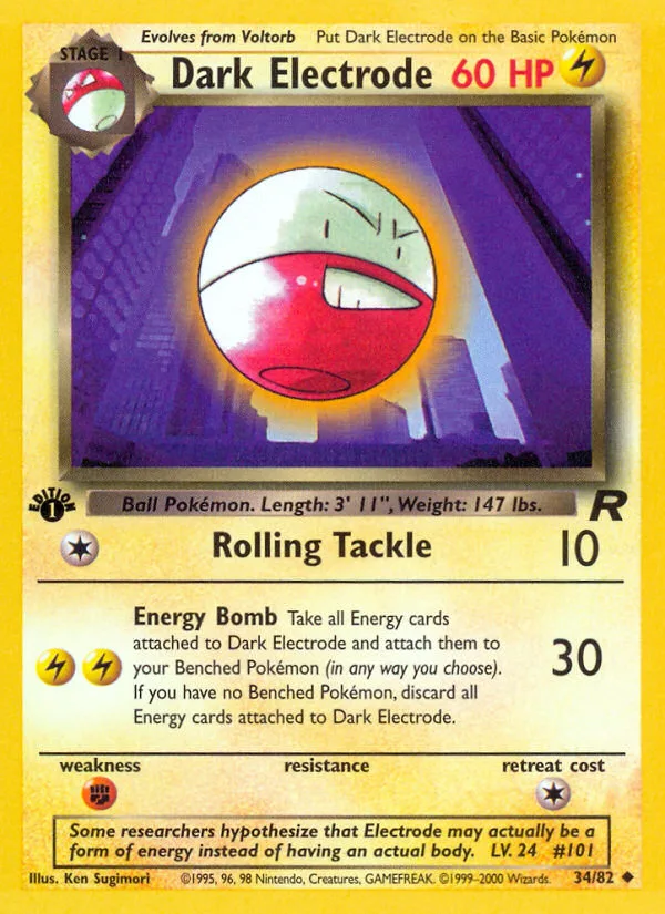 Dark Electrode · Team Rocket 34/82
