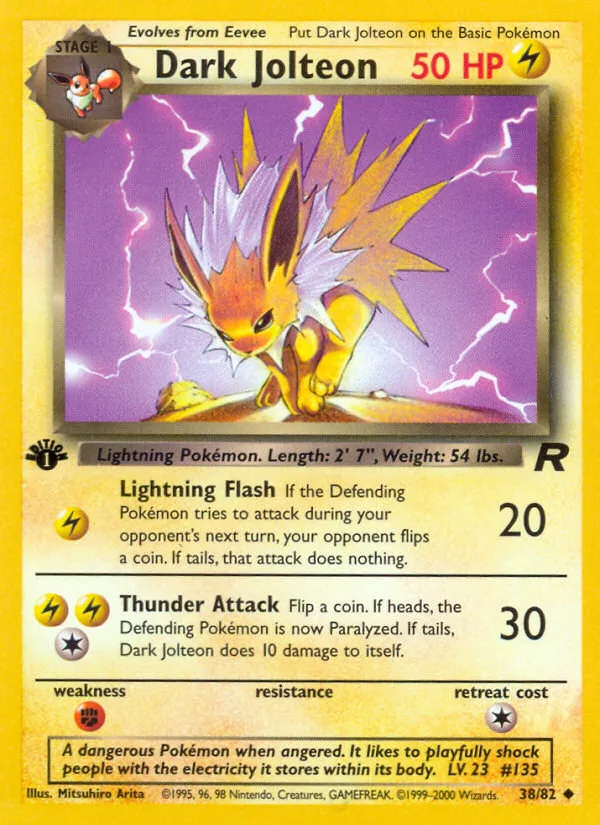 Dark Jolteon · Team Rocket 38/82