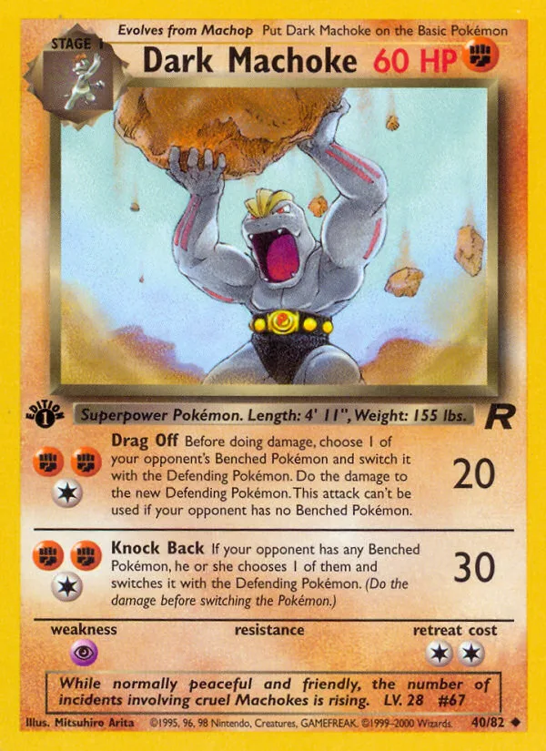 Dark Machoke · Team Rocket 40/82