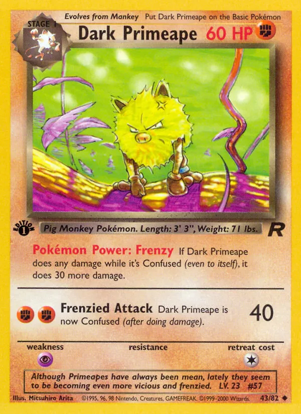 Dark Primeape · Team Rocket 43/82