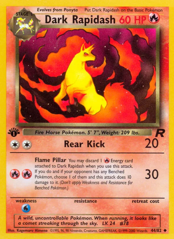Dark Rapidash · Team Rocket 44/82