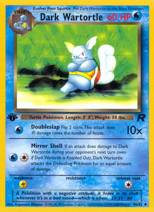 Dark Wartortle · Team Rocket 46/82