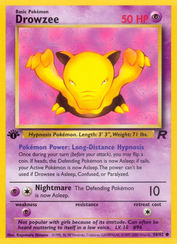 Drowzee · Team Rocket 54/82