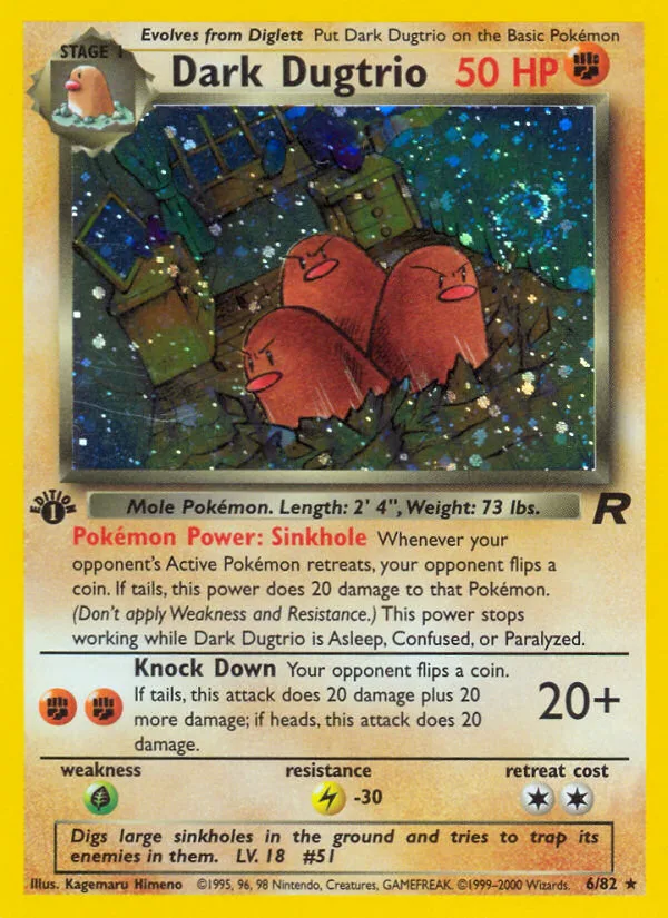 Dark Dugtrio · Team Rocket 6/82