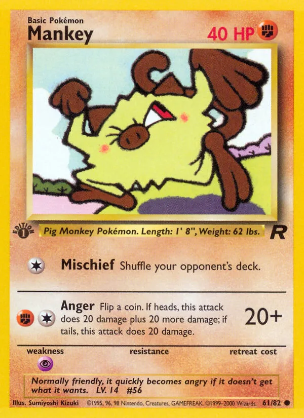 Mankey · Team Rocket 61/82