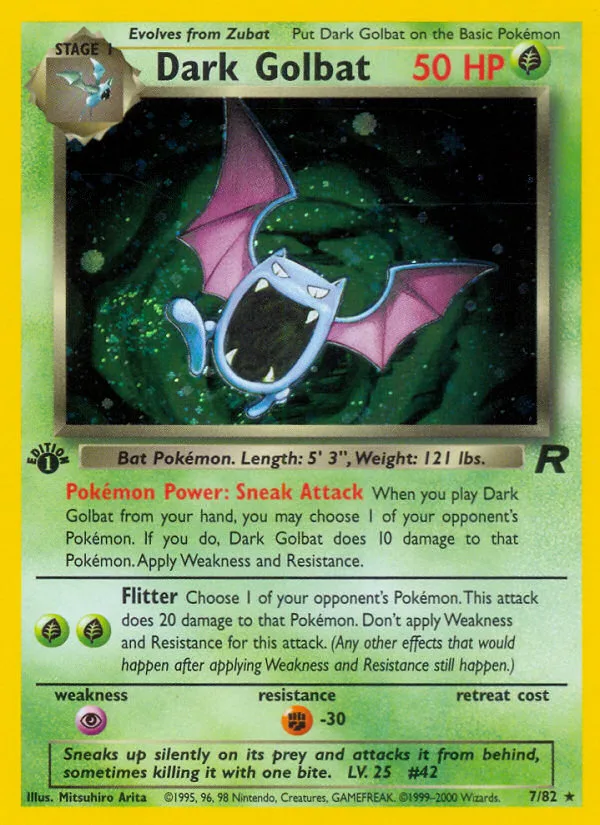 Dark Golbat · Team Rocket 7/82