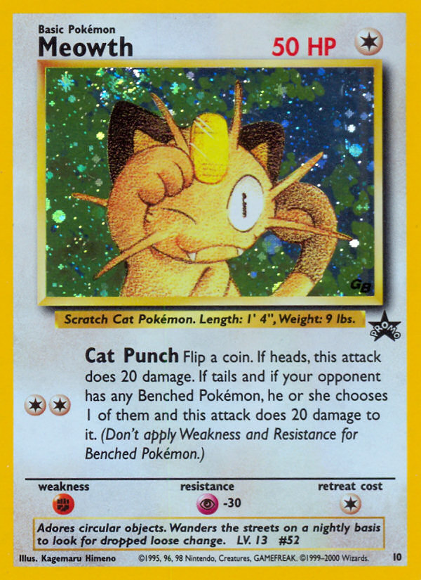 Meowth · Wizards Black Star Promos 10/53