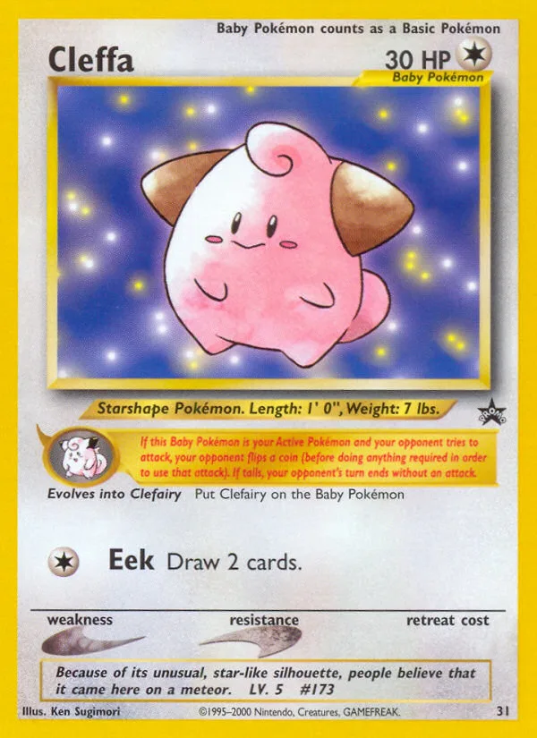 Cleffa · Wizards Black Star Promos 31/53