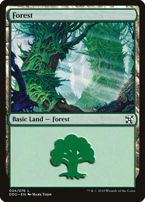Forest · Duel Decks: Elves vs. Inventors 34/76