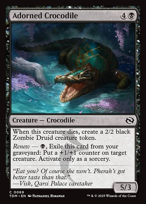 Adorned Crocodile · Tarkir: Dragonstorm 69/427